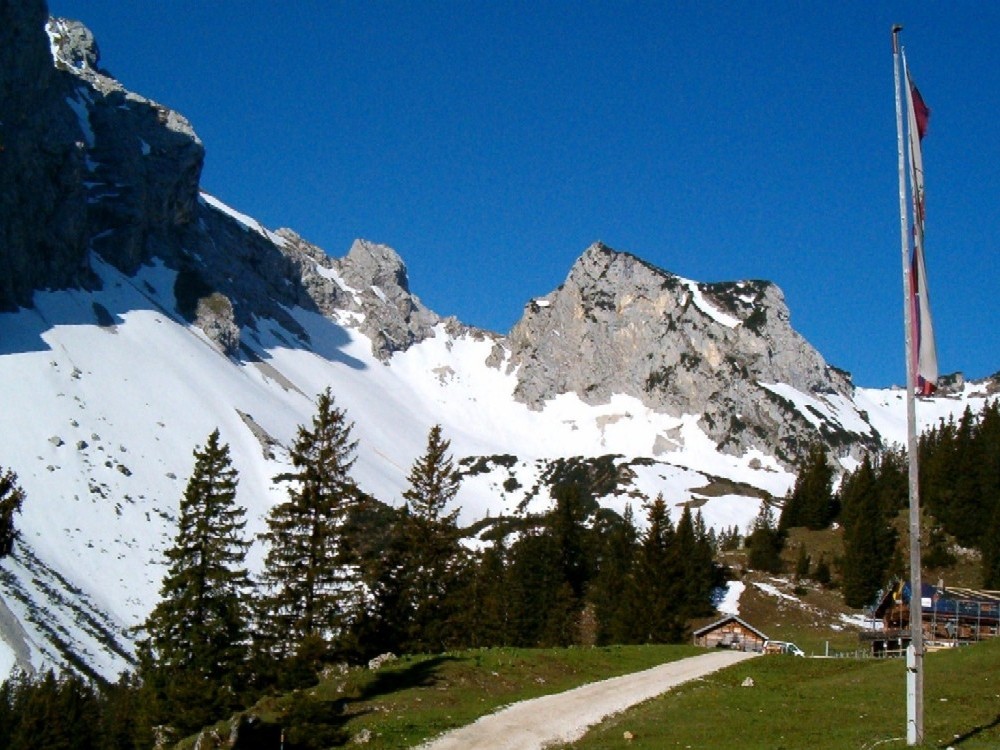 Blick zur Gelben Scharte