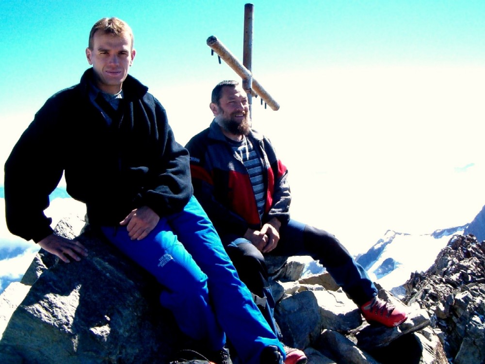 Gipfelfoto auf dem Lagginhorn