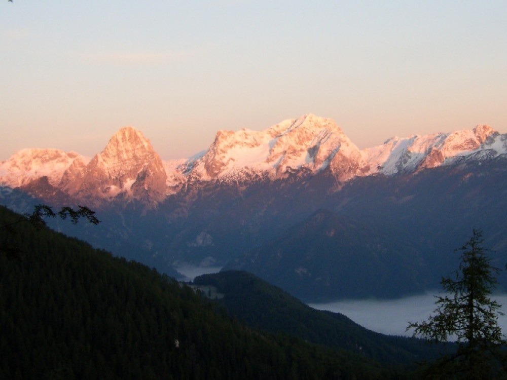 Alpenglhen am Priel