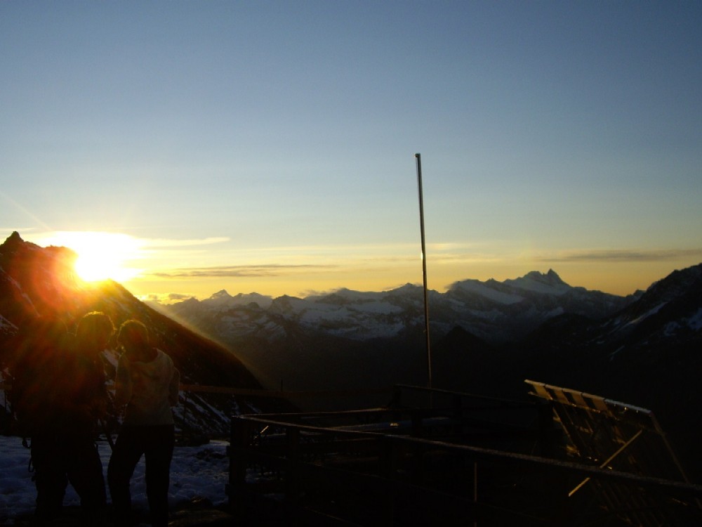 Sonnenaufgang am Groglockner