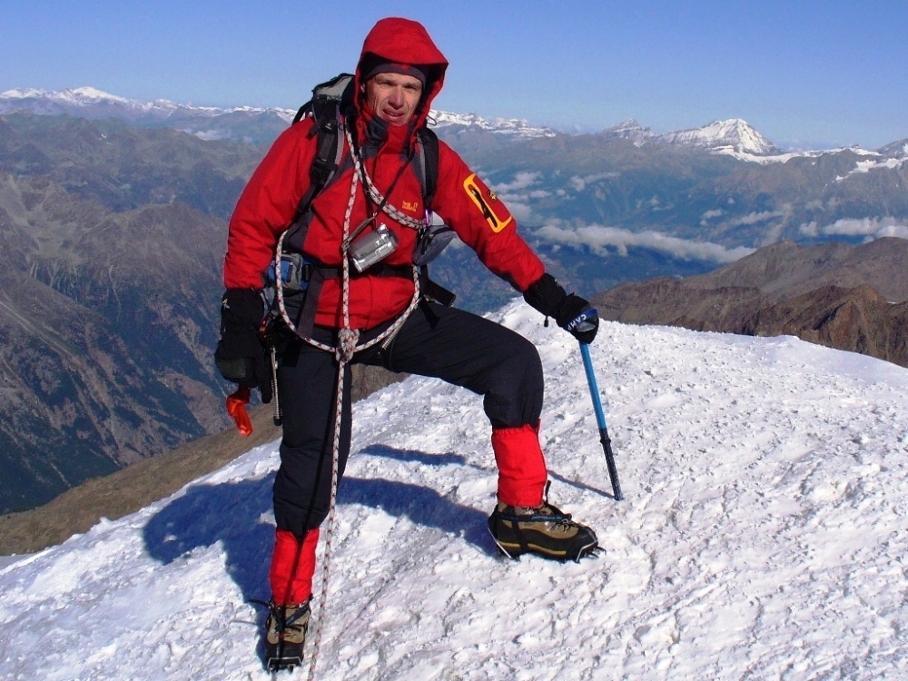 Auf dem Gipfel der Weissmies