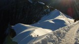 Steiler Grat vom Aiguille du Midi